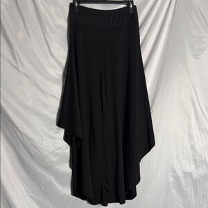 Black Asymmetric Hem Women's pants